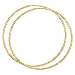 57 mm BNH creoler i 14 karat guld