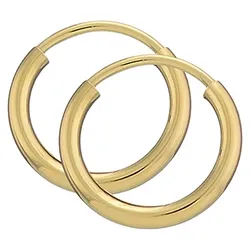 13 mm BNH creoler i 8 karat guld