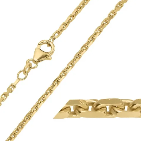 BNH Anker facet halskæde i 14 karat guld 42 cm x 2,0 mm