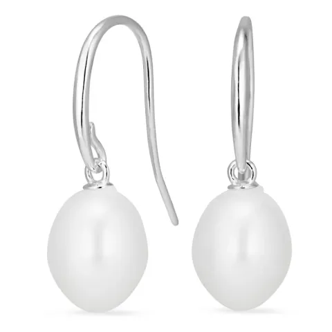 perle øreringe i sølv