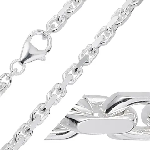 BNH Anker facet halskæde i sølv 38 cm x 4,0 mm