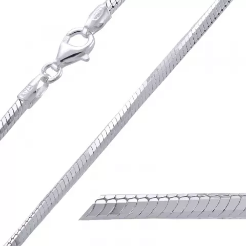 Bnh slangekæde i sølv 50 cm x 2,4 mm
