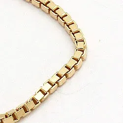 Veneziahalskæde i forgyldt sølv 60 cm x 1,2 mm