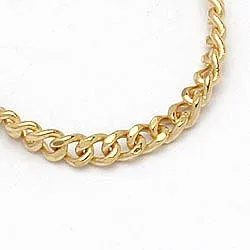 Lang panserhalskæde i forgyldt sølv 80 cm x 1,4 mm