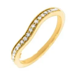 diamant guld ring i 14 karat guld 0,14 ct