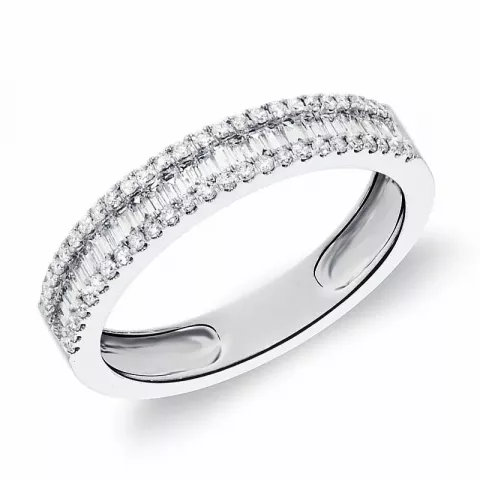 diamant ring i 14 karat hvidguld 0,18 ct 0,26 ct