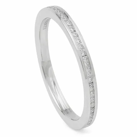 diamant hvidgulds ring i 14 karat hvidguld 0,16 ct