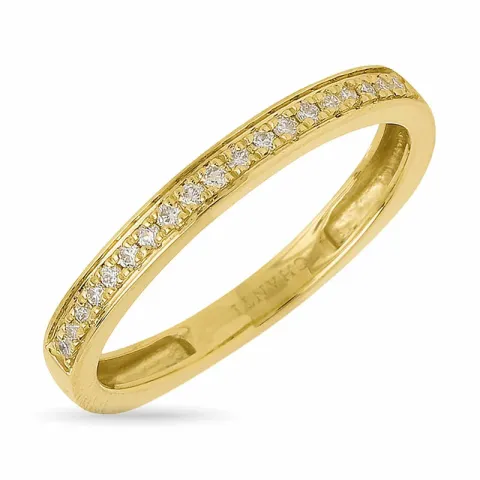 diamant ring i 14 karat guld 0,13 ct