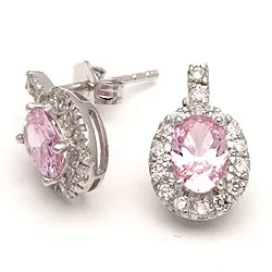 Ovale øreringe i sølv