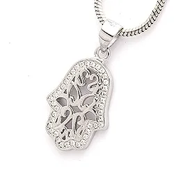 fatimas hånd vedhæng i sølv