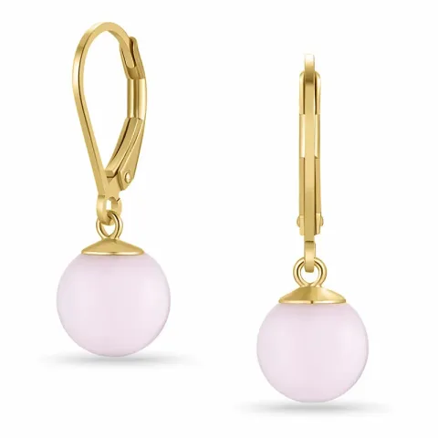 øreringe i forgyldt sølv - Loom Stones