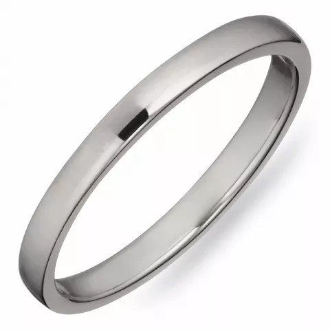 Simple Rings sort ring i sort rhodineret sølv