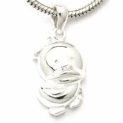 And vedhæng i sølv