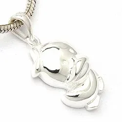 And vedhæng i sølv