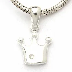 Krone vedhæng i sølv