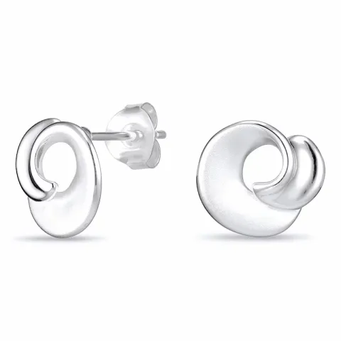 Runde sølvørestikker i sølv