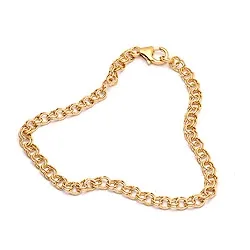 ægte armbånd i forgyldt sølv x 3,8 mm