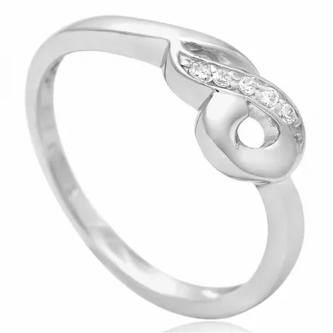zirkon sølv ring i sølv