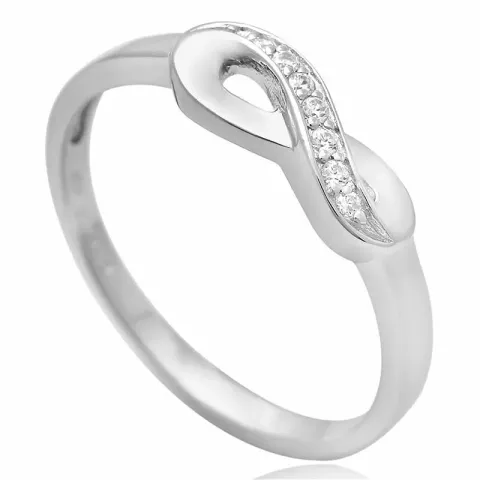 Smal infinity ring i sølv