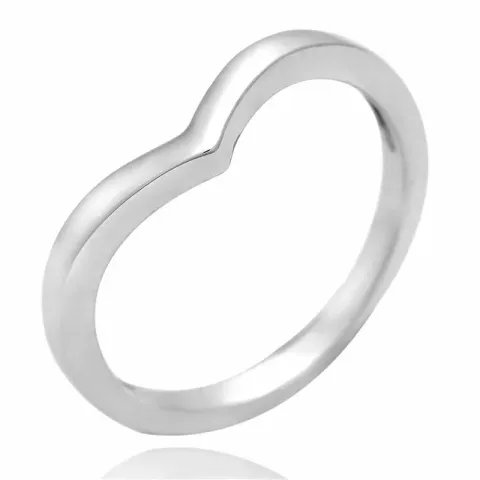 Enkel v ring i sølv
