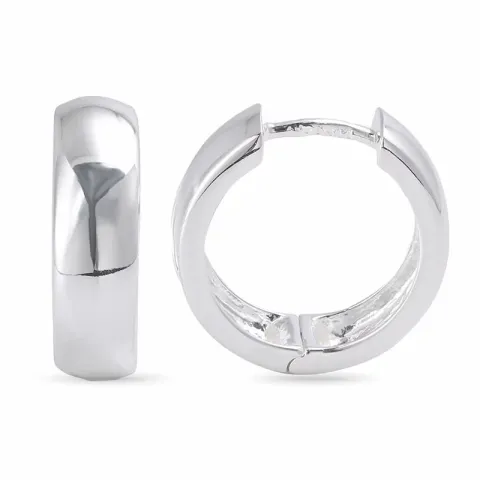 17,2 mm creoler i sølv