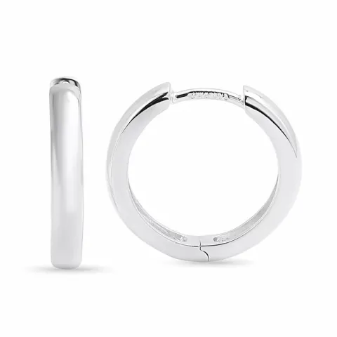 18 mm creoler i sølv