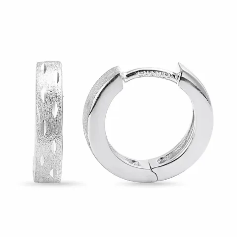 13,5 mm creoler i sølv