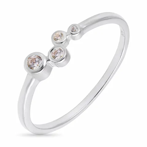 zirkon ring i sølv - Bubbly Sparkle