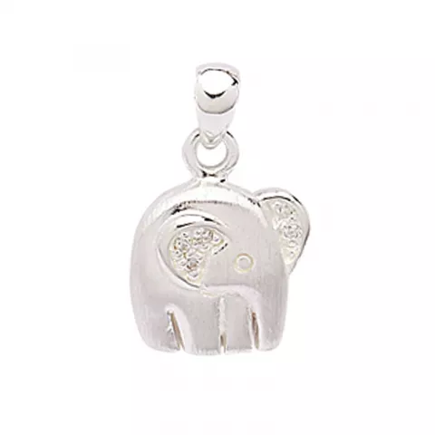 Elefant vedhæng i sølv