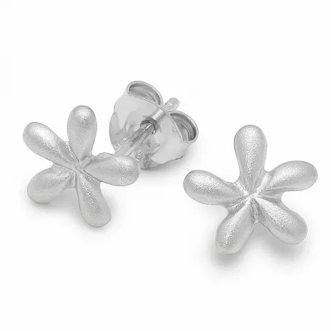 Billige blomster ørestikker i sølv