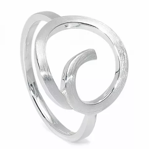 Elegant rund ring i sølv
