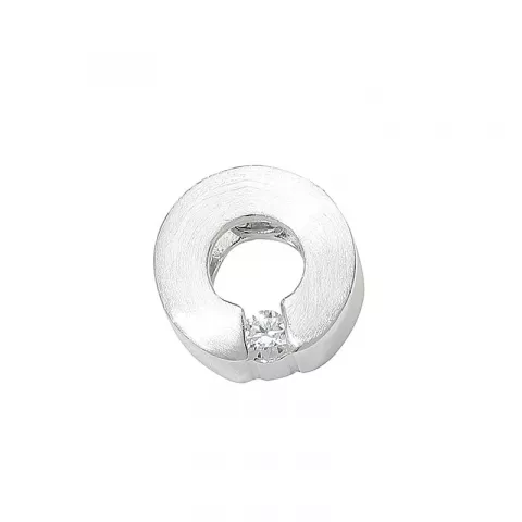 Lille cirkel vedhæng i sølv