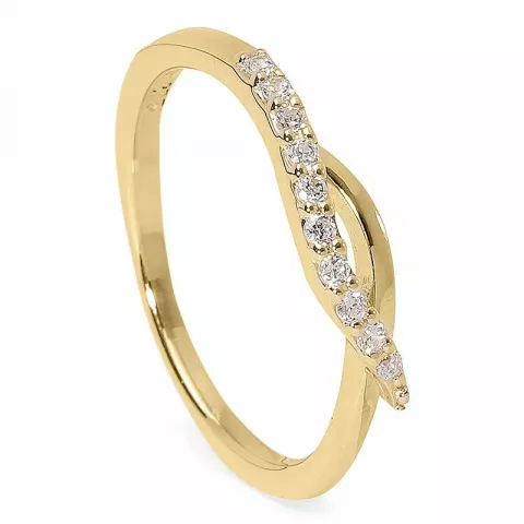 Elegant ring i 9 karat guld