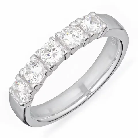 Kollektionsprøve zirkon ring i sølv