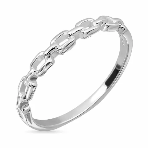 kæde ring i sølv