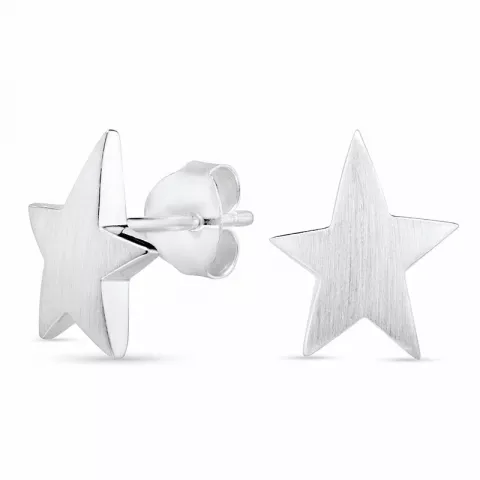 Billige stjerne øreringe i sølv