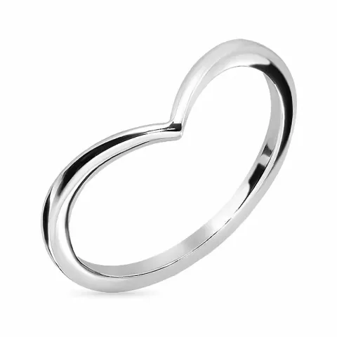 V ring i sølv