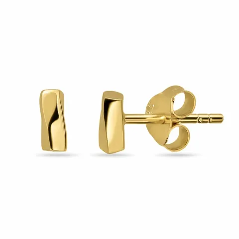 ørestikker i forgyldt sølv