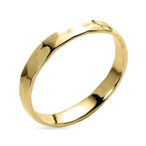 ring i forgyldt sølv