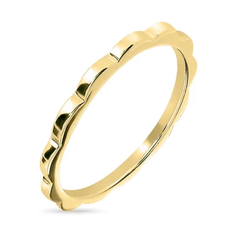 ring i forgyldt sølv