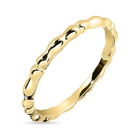 ring i forgyldt sølv