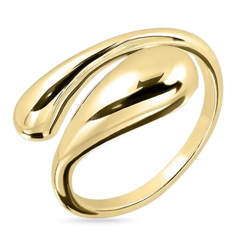 ring i forgyldt sølv