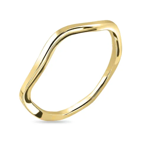 ring i forgyldt sølv