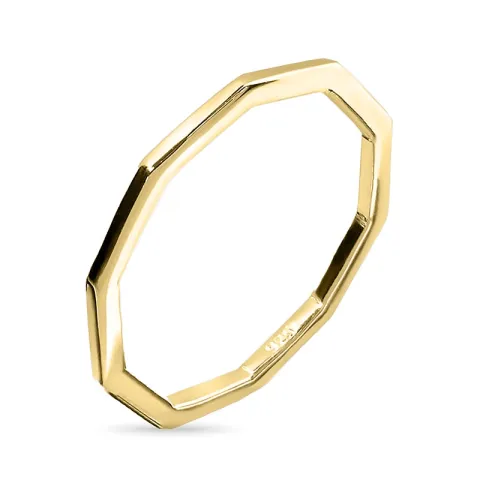 ring i forgyldt sølv