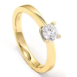 0,30 ct solitaire ring i 14 karat guld