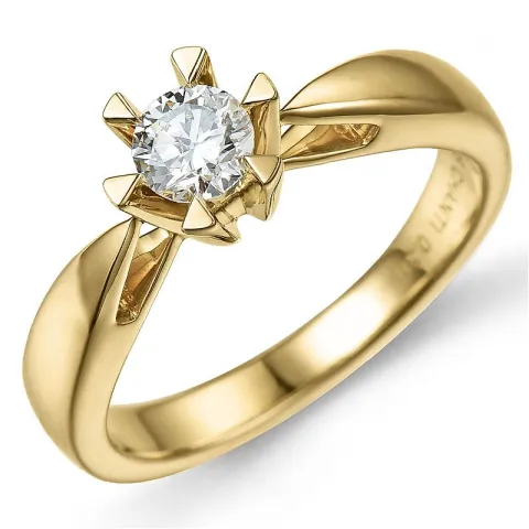 0,40 ct solitaire ring i 14 karat guld