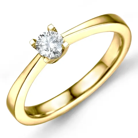 0,30 ct solitaire ring i 14 karat guld