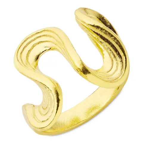ring i forgyldt sølv - Lumé Etched