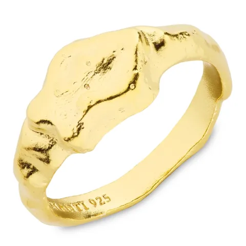 ring i forgyldt sølv - Lumé Etched
