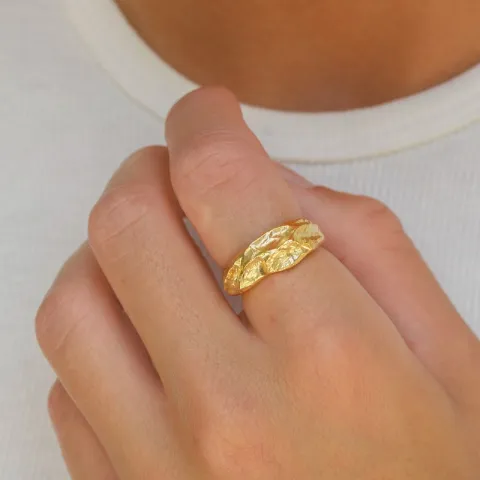 ring i forgyldt messing - Eliné